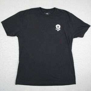 Zero Foxtrot Primal Instinct T-Shirt Mens Large Black Skull Graphic Short Sleeve